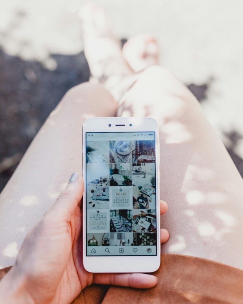 An example of an Instagram grid 