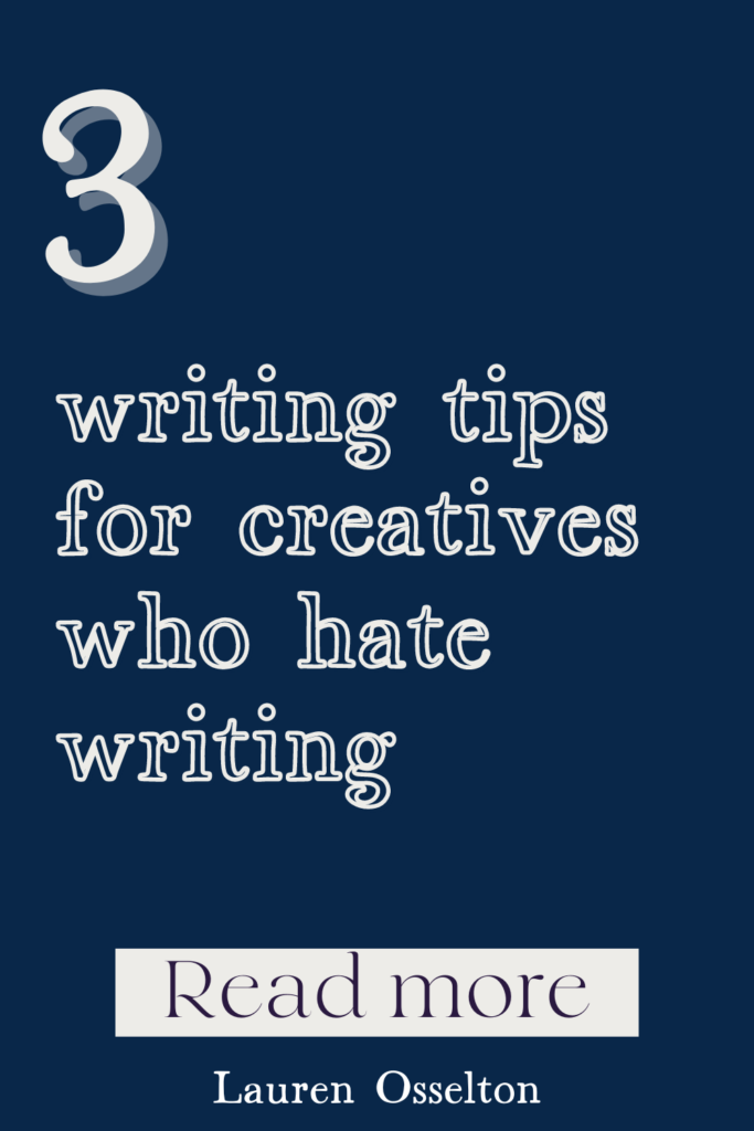 If you're struggling to write the copy of your website because you hate writing, this blog is for you! I cover three copywriting tips that will help you write awesome website content even if you don't like writing! Learn my 3 favorite website copy tips on the blog!