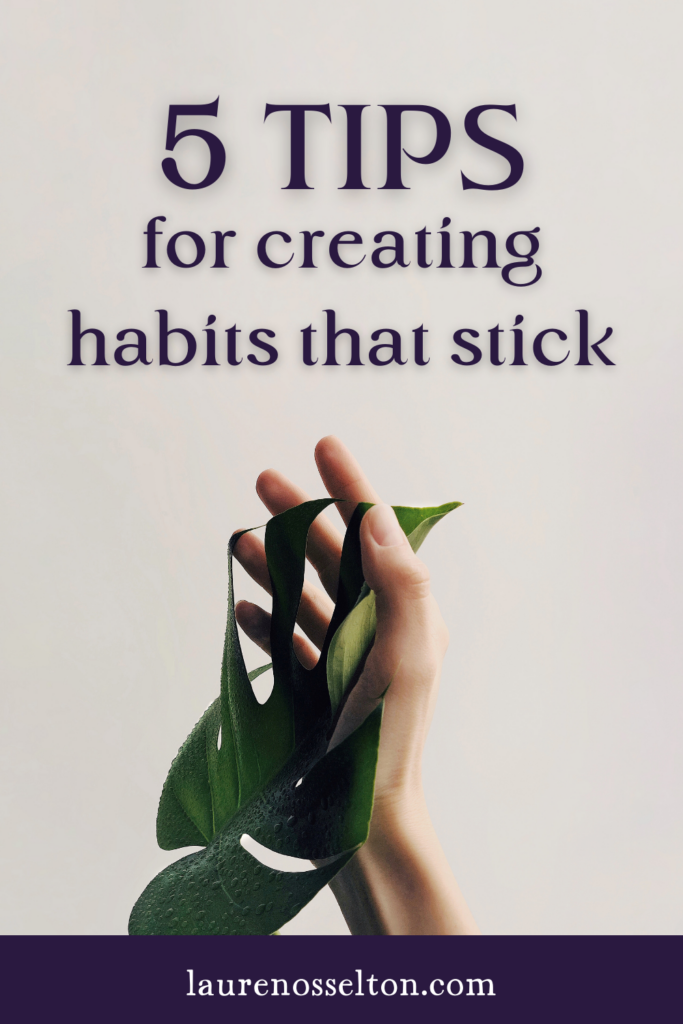Wondering how to create healthy routines and habits that actually STICK? In this post, I'm sharing my top 5 tips as a life and mindset coach for creative souls. You can also watch the free Fulfilled workshop to take this a step further! 