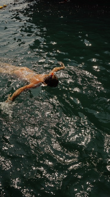 Generator swimming to use her powerful sacral energy for something that is lighting her up 