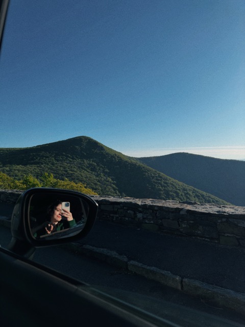 Projector in mirror, feeling seen and heard through their human design 